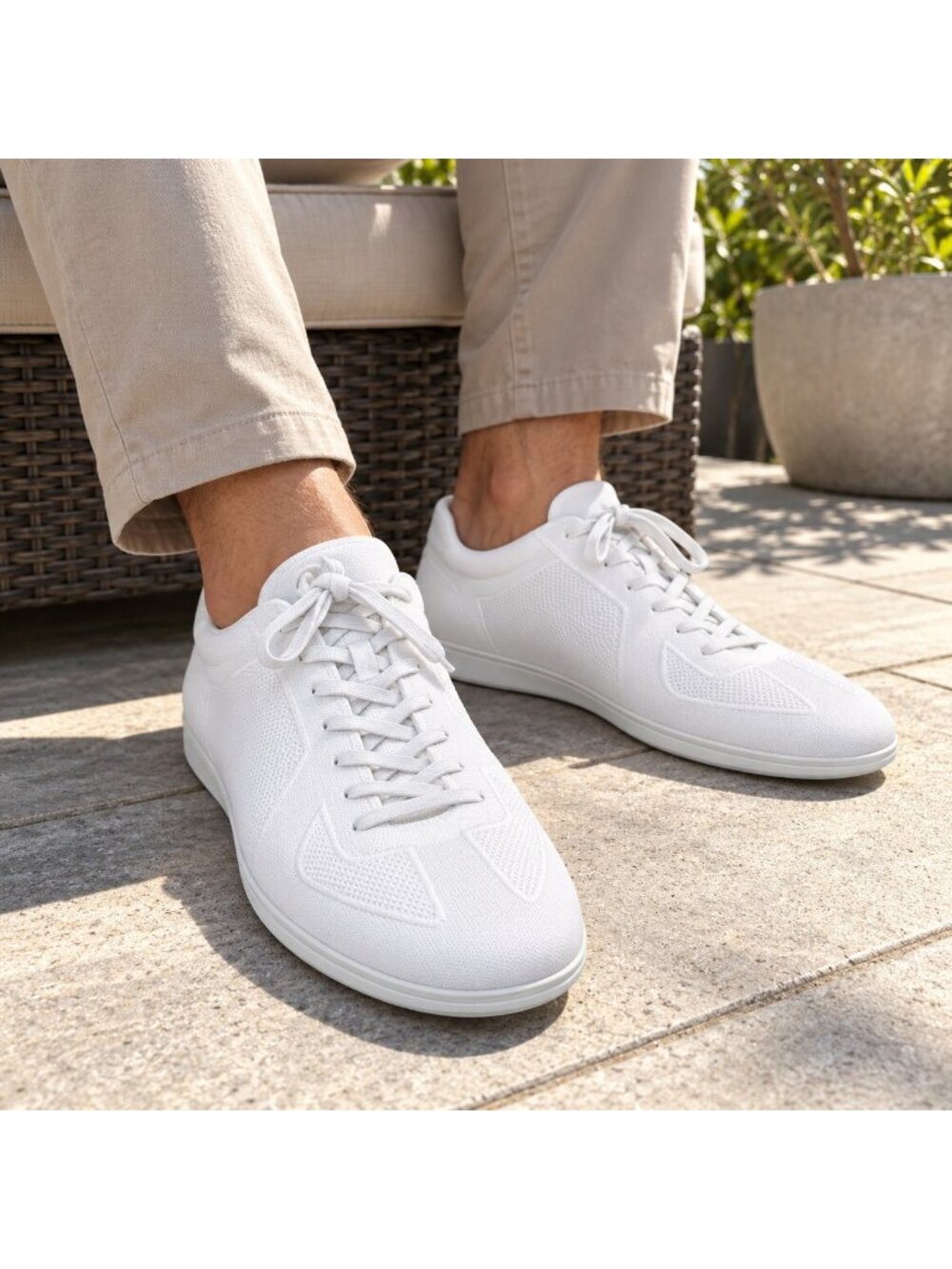 Rothy’s Men The RS01 Sneaker - White Size 15